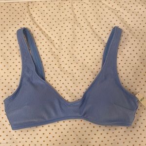 Aerie bikini top, blue, size XL